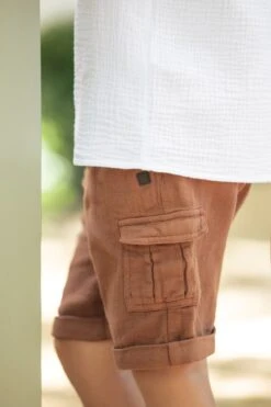 Short - Marron Cargo Lin 10 Short - Marron Cargo Lin -Mode Enfantine TY12081 01 TY26033 62 3