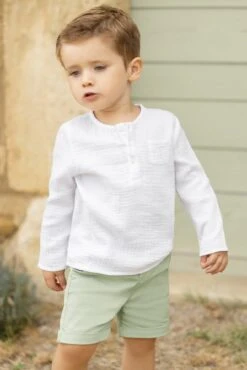 Short - Vert Coton Sergé