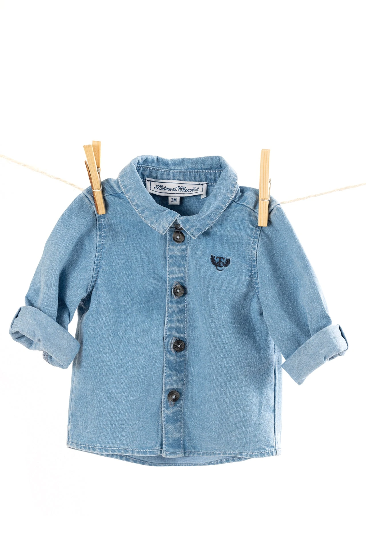 Chemise - Bleu Denim 4 Chemise - Bleu Denim – Image 2