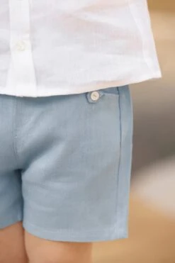 Short - Bleu Lin -Mode Enfantine TY12101 01 TY26091 44 3