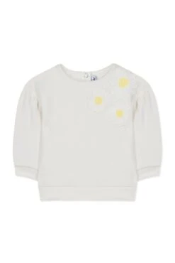 Sweat - Ecru Marguerites 11 Sweat - Ecru Marguerites -Mode Enfantine TY15011 13 1 packshot