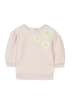 Sweat - Rose Pâle Marguerites -Mode Enfantine TY15011 31 1 packshot