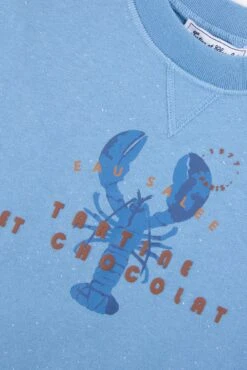 Sweat - Azur Illustration Homard 11 Sweat - Azur Illustration Homard -Mode Enfantine TY15023 43 3 packshot
