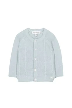 Cardigan - Bleu Grisé Effet Torsadé 11 Cardigan - Bleu Grisé Effet Torsadé -Mode Enfantine TY18000 40 1 packshot