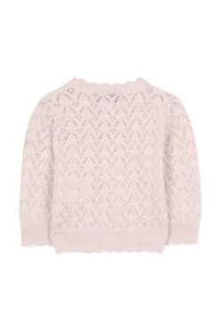 Cardigan - Rose Pâle Maille Ajourée -Mode Enfantine TY18001 31 2 packshot