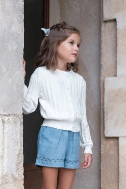 Cardigan - Blanc Maille