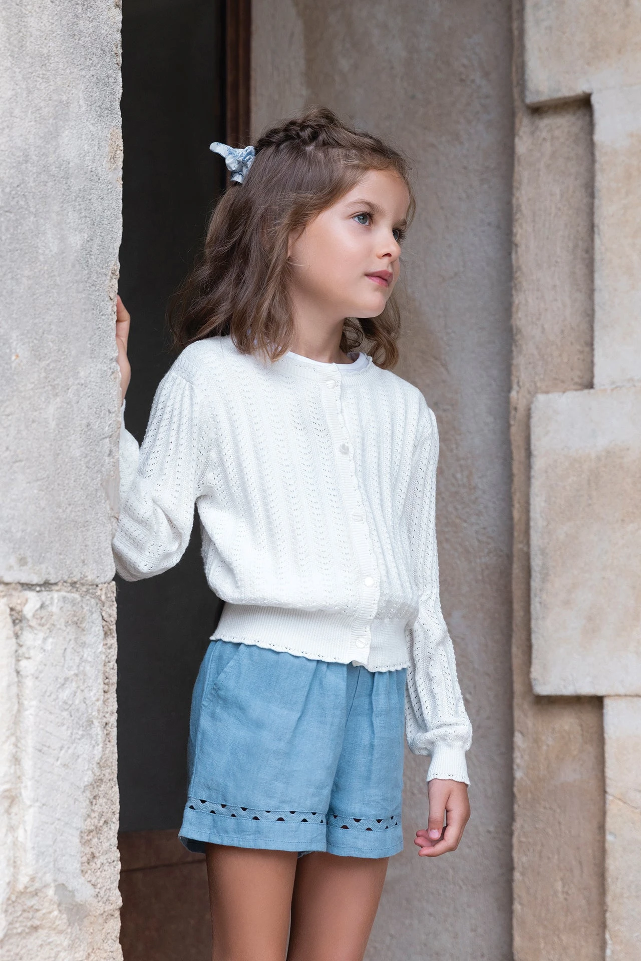 Cardigan - Blanc Maille 3 Cardigan - Blanc Maille