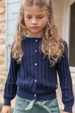 Cardigan - Marine Maille