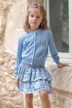 Cardigan - Bleu Maille