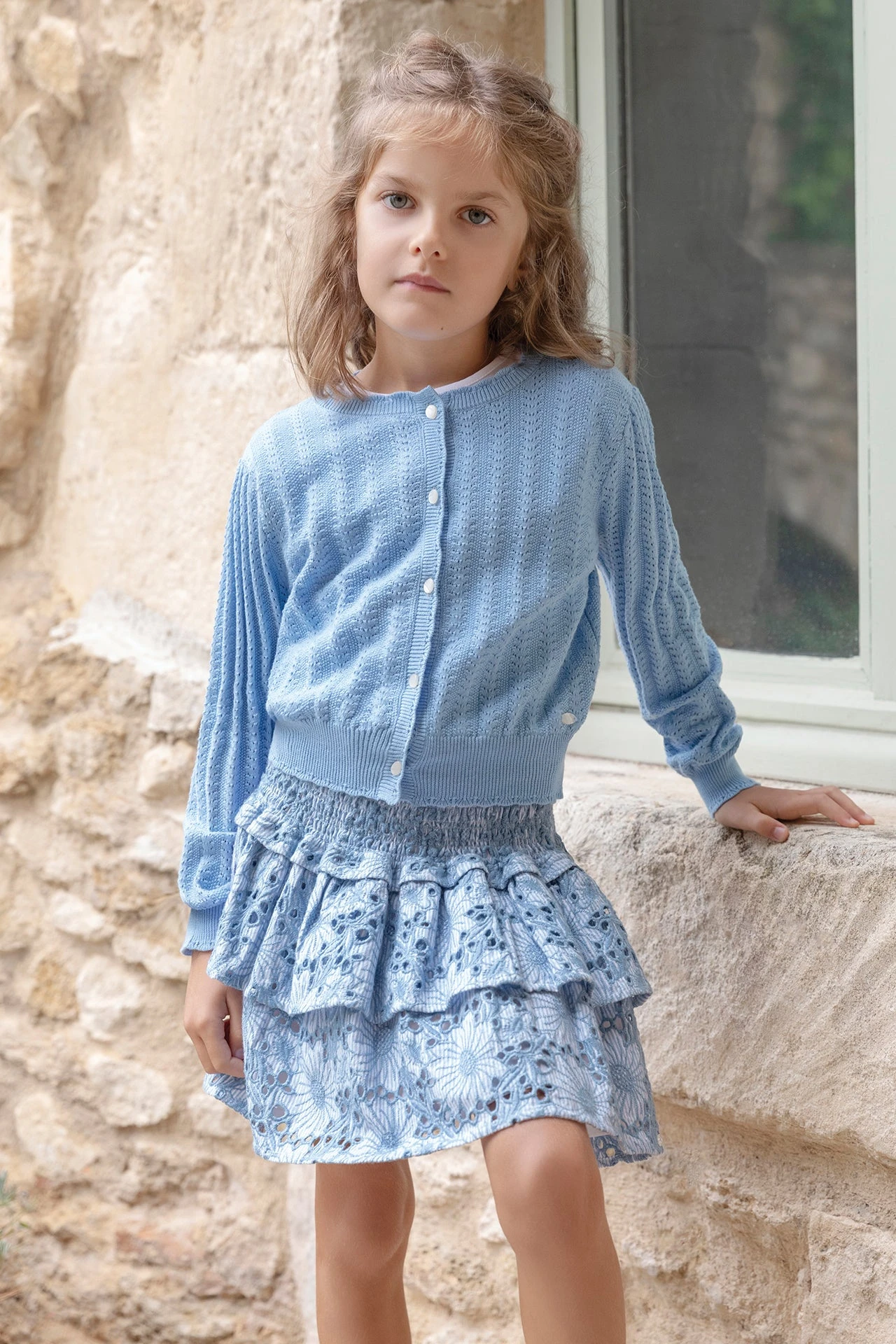 Cardigan - Bleu Maille 3 Cardigan - Bleu Maille