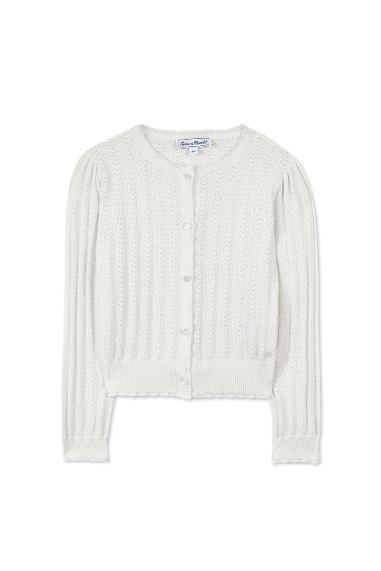 Cardigan - Blanc Maille 6 Cardigan - Blanc Maille – Image 4