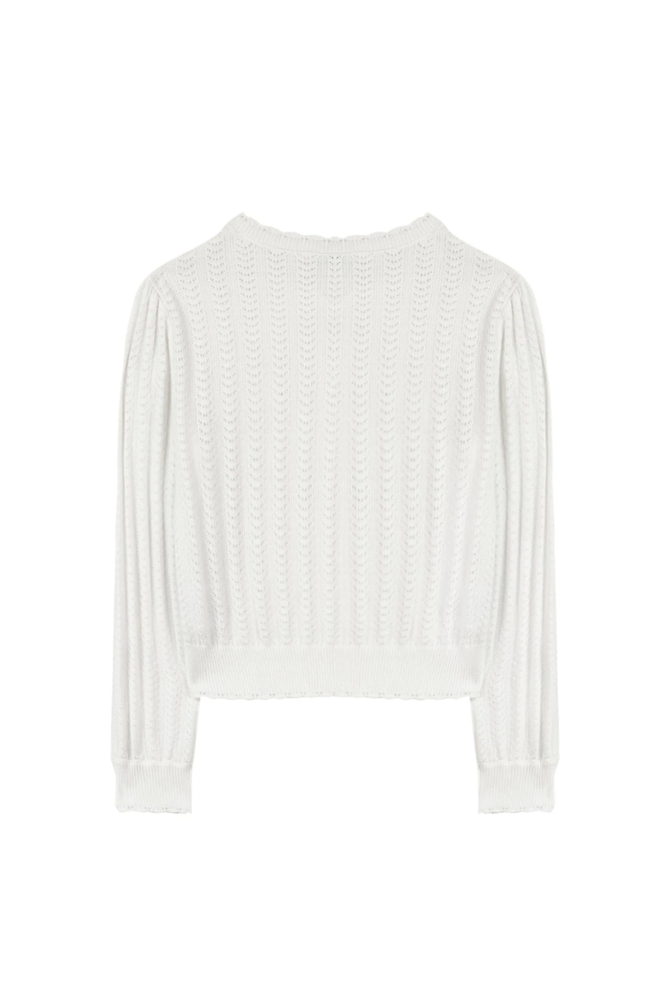 Cardigan - Blanc Maille 7 Cardigan - Blanc Maille – Image 5