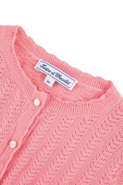 Cardigan - Rose Maille -Mode Enfantine TY18012 32 3 packshot