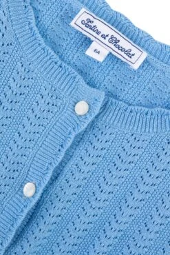 Cardigan - Bleu Maille 13 Cardigan - Bleu Maille -Mode Enfantine TY18012 42 3 packshot