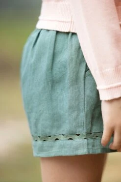 Short - Vert Lin -Mode Enfantine TY18032 30 TY26012 54 2