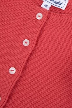 Cardigan - Rouge Point Mousse -Mode Enfantine TY18041 35 3 packshot