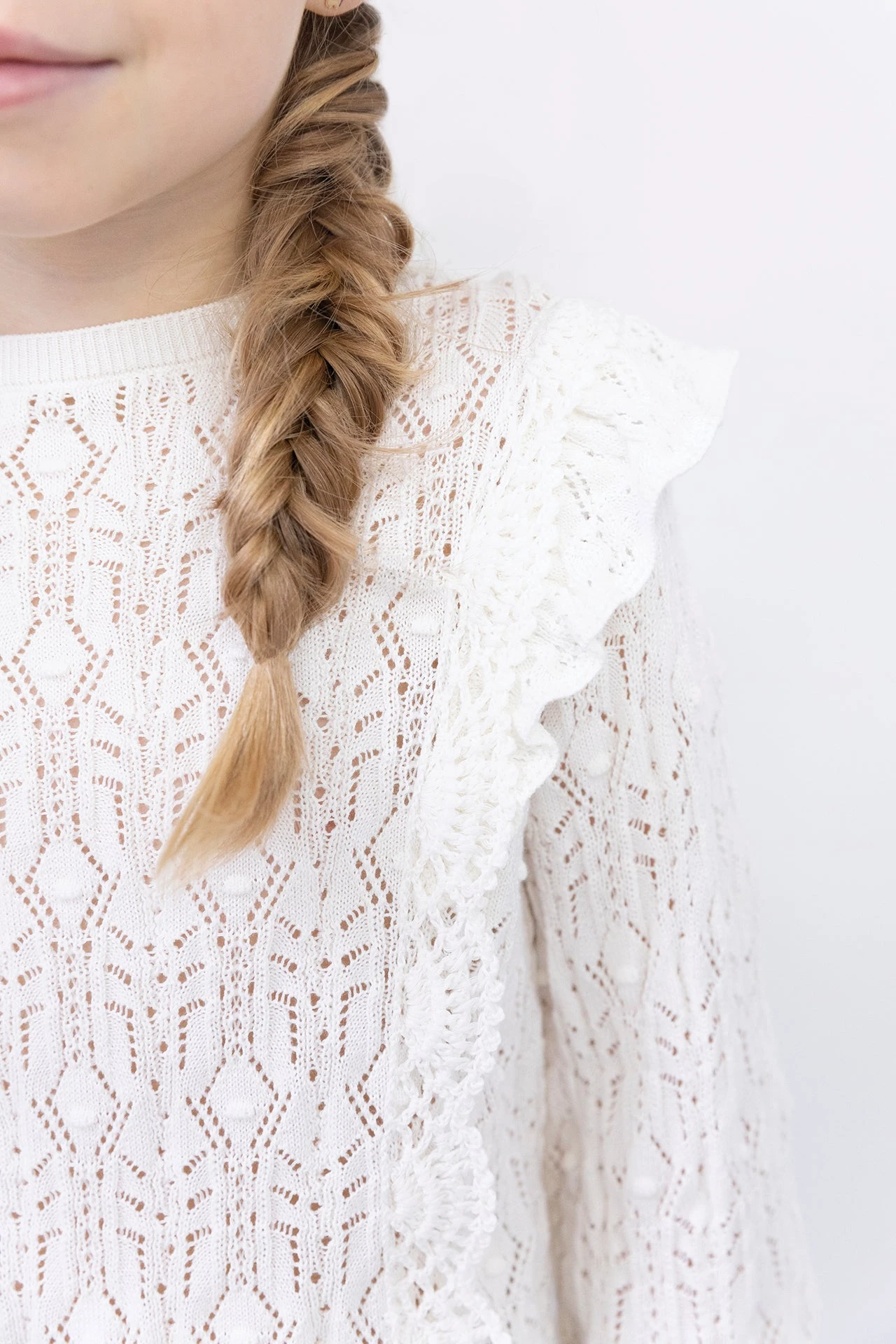 Pull - Blanc Volants 4 Pull - Blanc Volants – Image 2