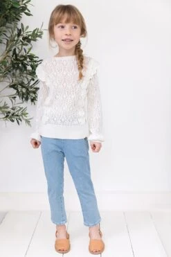 Pull - Blanc Volants