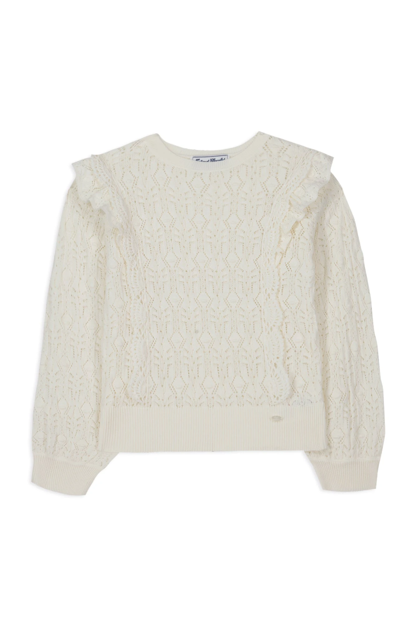 Pull - Blanc Volants 6 Pull - Blanc Volants – Image 4