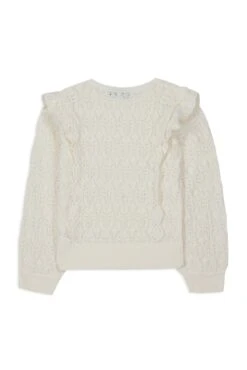 Pull - Blanc Volants 11 Pull - Blanc Volants -Mode Enfantine TY18042 01 2