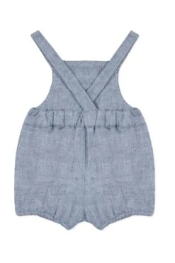 Salopette - Bleu Grisé Lin 10 Salopette - Bleu Grisé Lin -Mode Enfantine TY21020 40 2 packshot