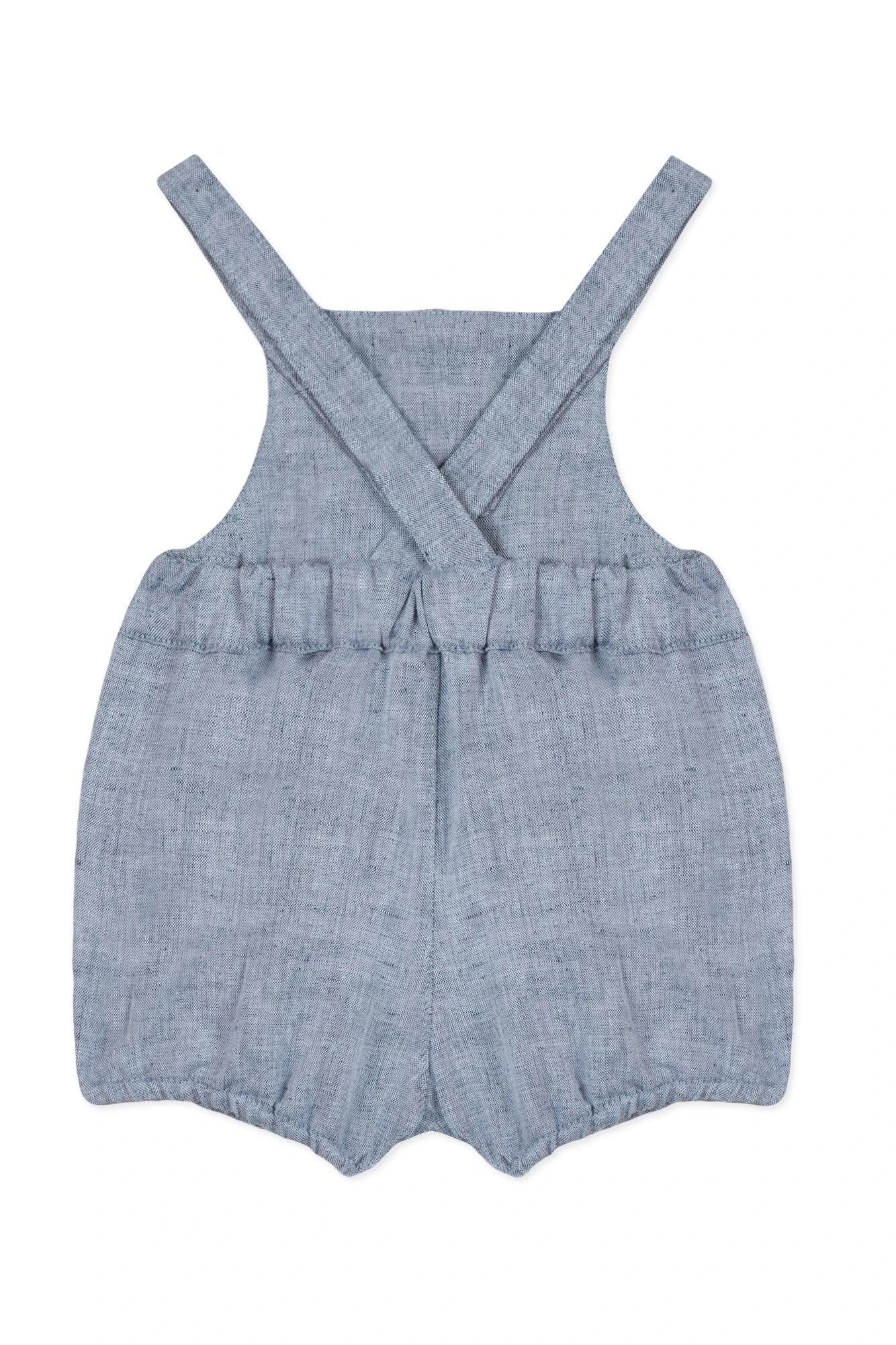 Salopette - Bleu Grisé Lin 6 Salopette - Bleu Grisé Lin – Image 4