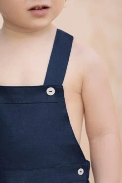 Salopette Courte - Marine Lin 13 Salopette Courte - Marine Lin -Mode Enfantine TY21041 04 1