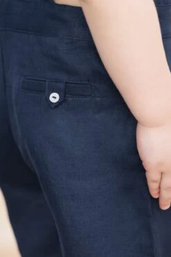 Salopette Courte - Marine Lin 17 Salopette Courte - Marine Lin -Mode Enfantine TY21041 04 4