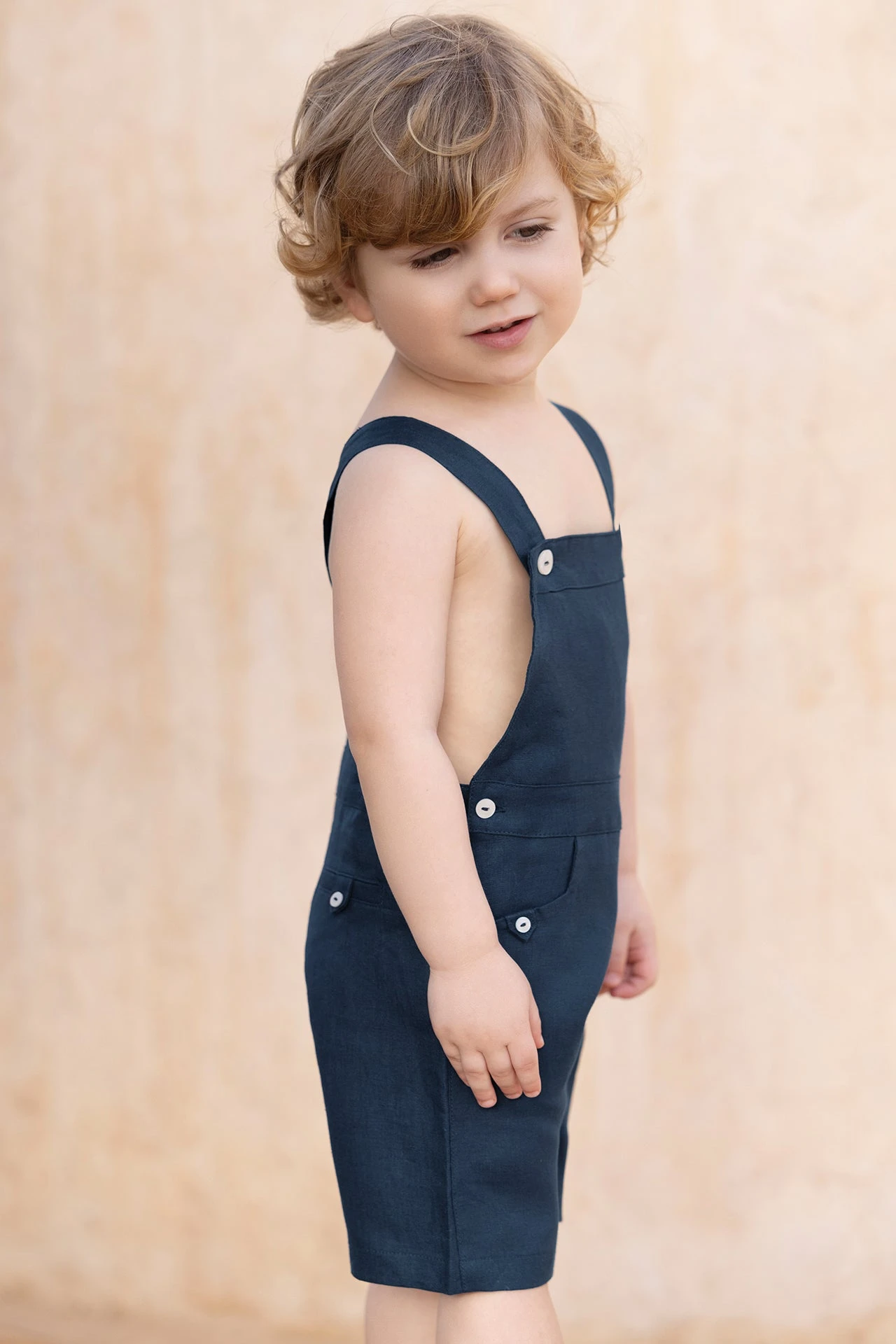 Salopette Courte - Marine Lin 4 Salopette Courte - Marine Lin – Image 2