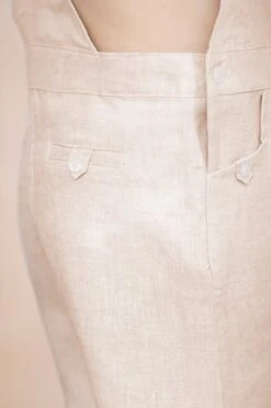 Salopette Courte - Beige Lin -Mode Enfantine TY21041 17 3