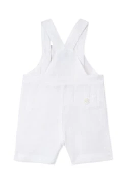 Salopette Courte - Blanc Lin -Mode Enfantine TY21041 01 2 packshot