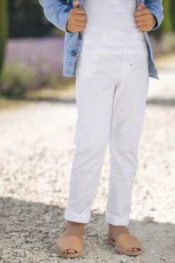 Pantalon - Blanc Sergé