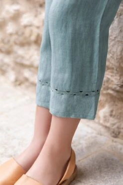 Pantalon - Vert Nœud Lin -Mode Enfantine TY22022 54