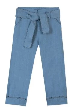 Pantalon - Denim Nœud Lin -Mode Enfantine TY22022 45 1 packshot