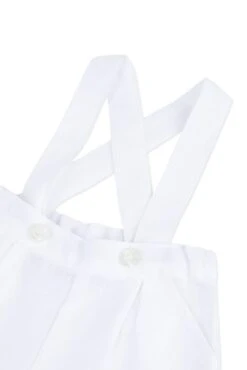 Salopette - Blanc Lin -Mode Enfantine TY22091 01 3 packshot