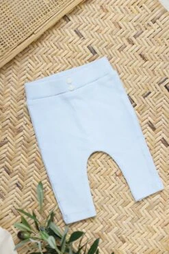 Legging - Bleu Grisé Coton