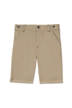 Mode Enfantine 24 Short - Beige Coton Sergé