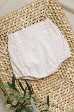 Bloomer - Beige Seersucker