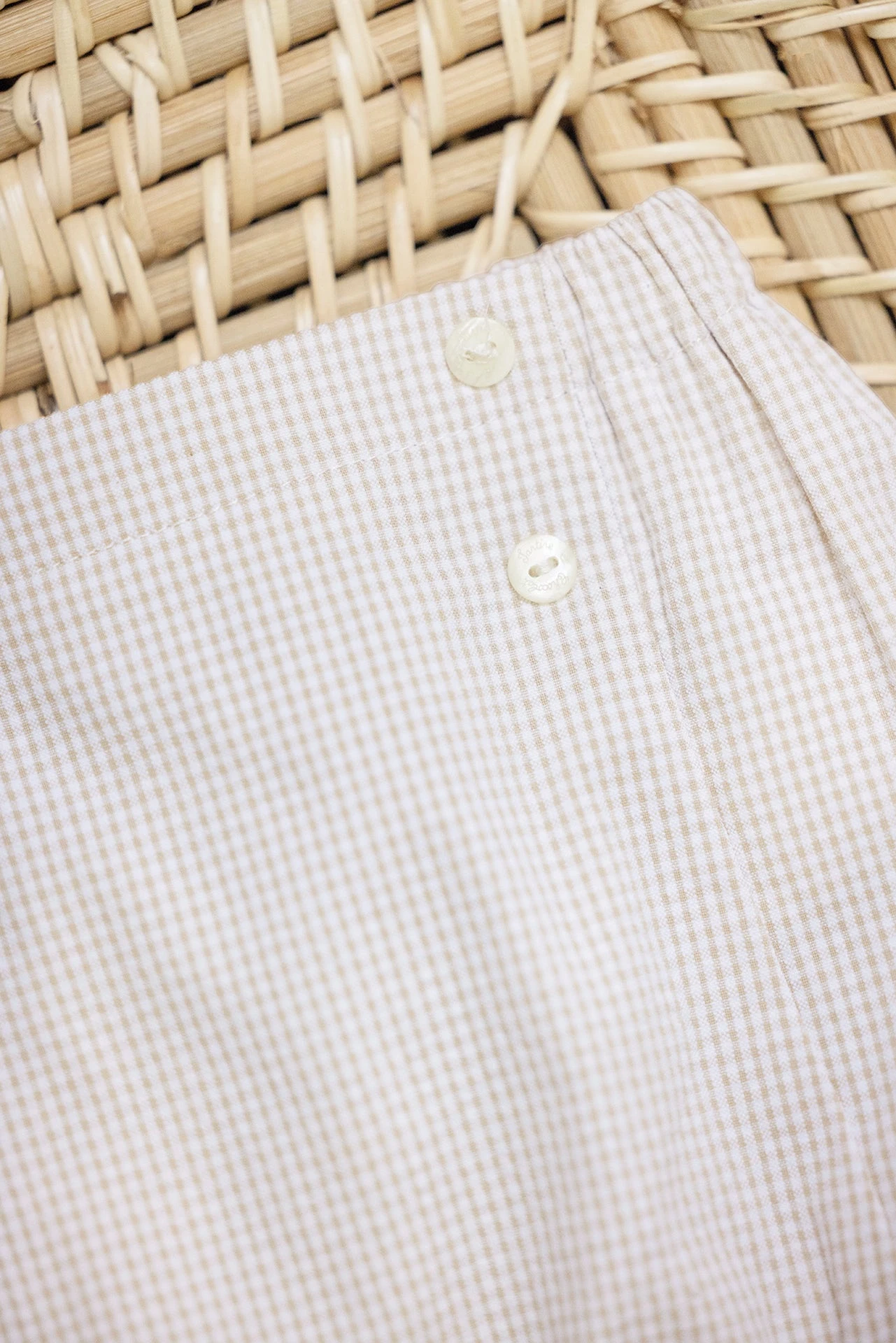 Bloomer - Beige Seersucker 5 Bloomer - Beige Seersucker – Image 3