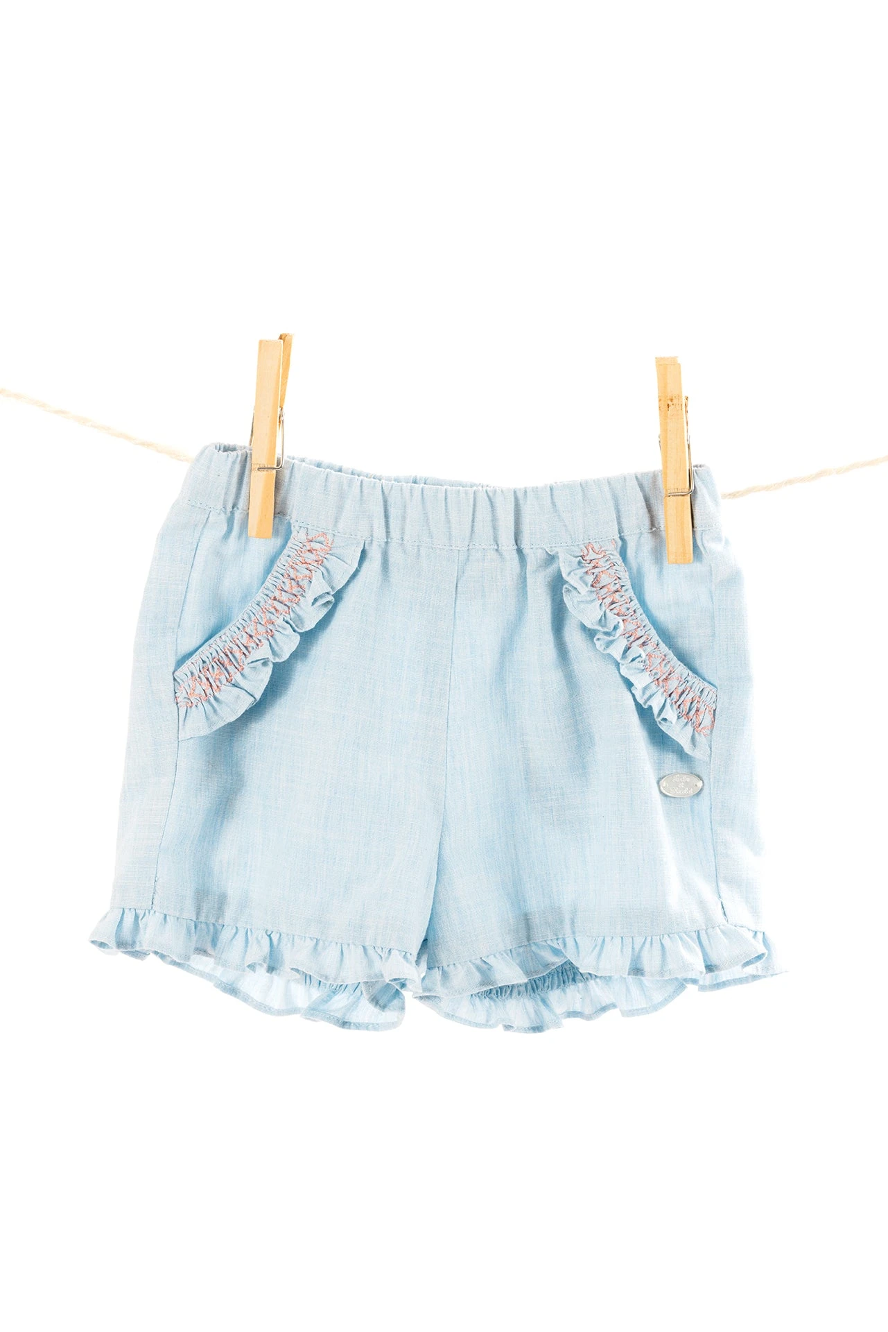Short - Bleu Ciel Denim Smock 4 Short - Bleu Ciel Denim Smock – Image 2