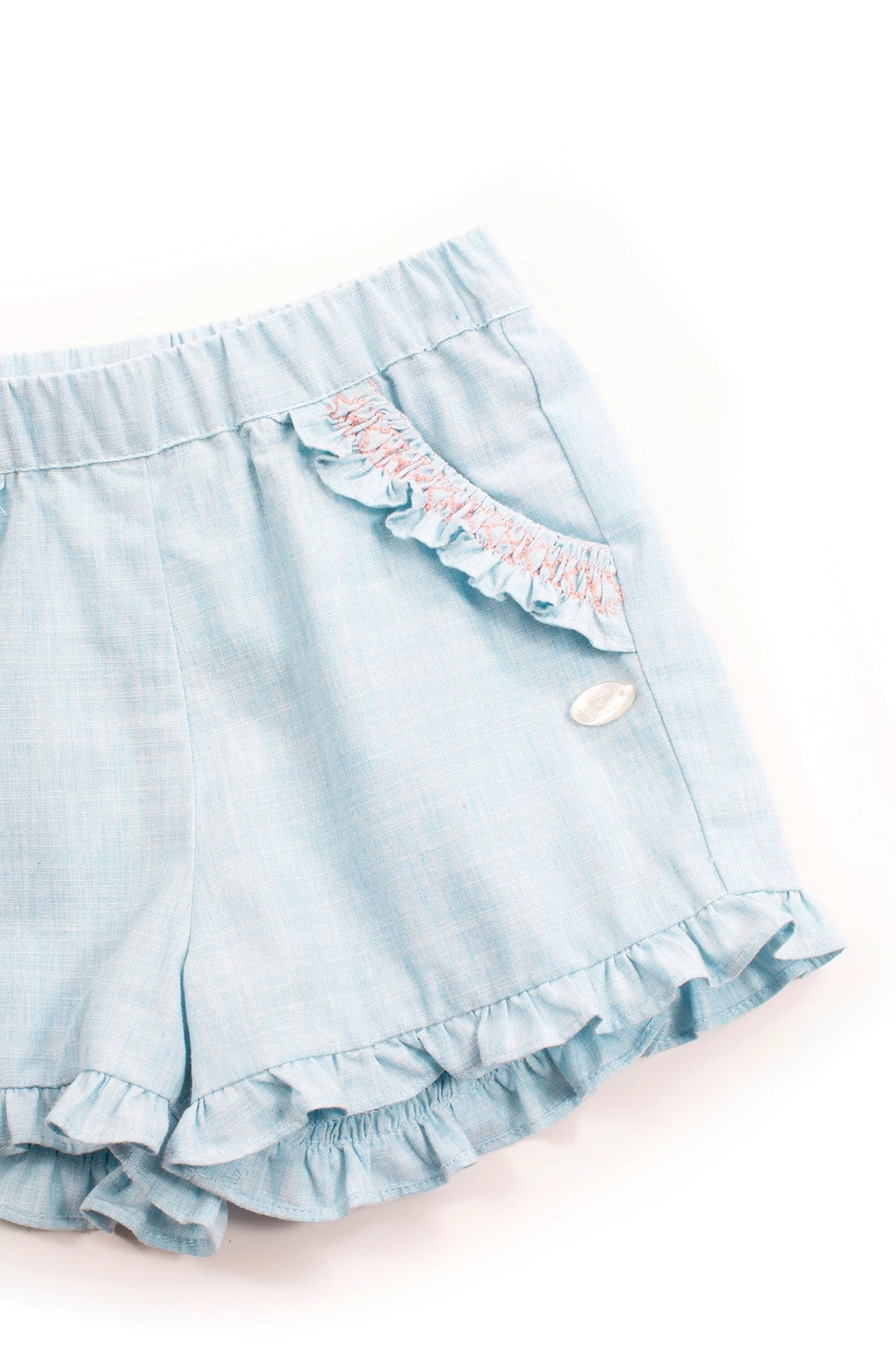 Short - Bleu Ciel Denim Smock 5 Short - Bleu Ciel Denim Smock – Image 3