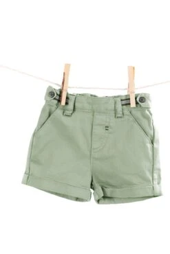 Short - Vert Coton Sergé -Mode Enfantine TY26101 52