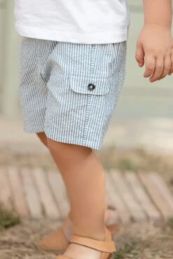 Short - Azur Rayures