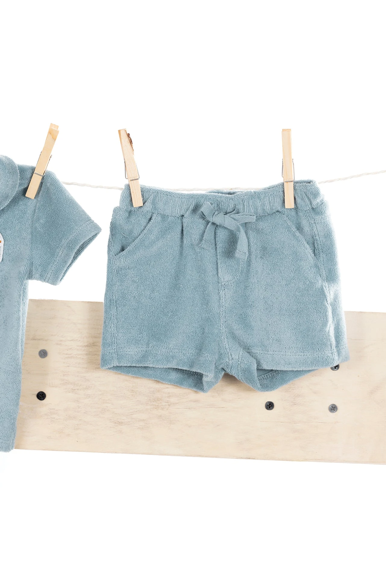 Short - Bleu éponge 5 Short - Bleu éponge – Image 3