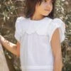Blouse - Blanc Volants 1 Blouse - Blanc Volants -Mode Enfantine TY27032 45 TY12032 01 1