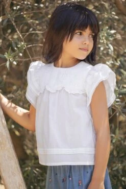 Blouse - Blanc Volants