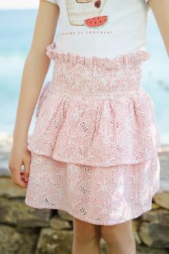 Jupe - Rouge Smockée