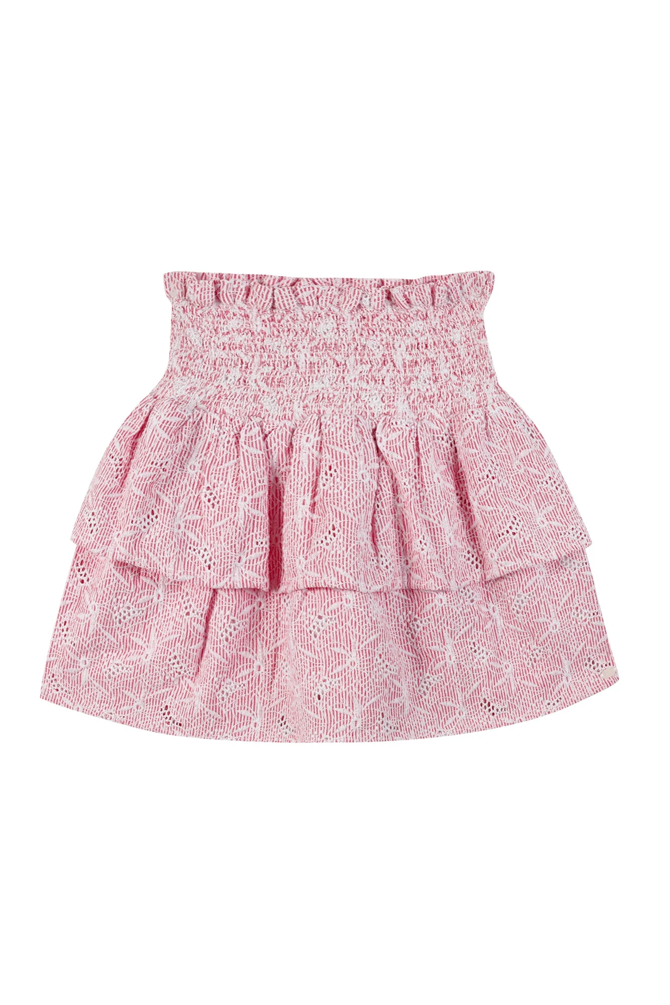 Jupe - Rouge Smockée 6 Jupe - Rouge Smockée – Image 4