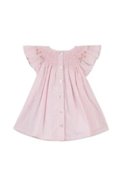 Robe - Rose Pâle Seersucker Vichy -Mode Enfantine TY30000 31 2 packshot