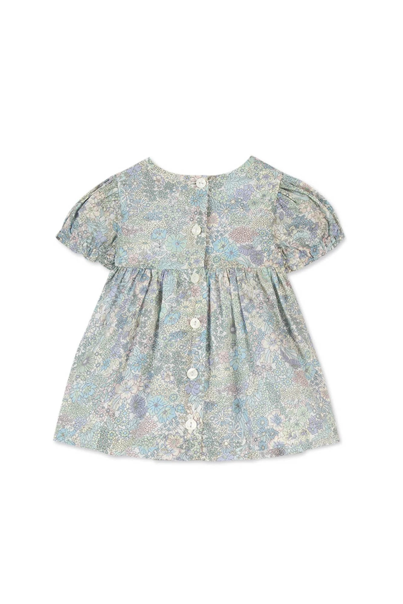 Robe - Vert Tissu Liberty 5 Robe - Vert Tissu Liberty – Image 3